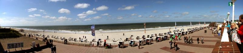 Blick von der Strandpromenade in Westerland Blick von der Strandpromenade in Westerland