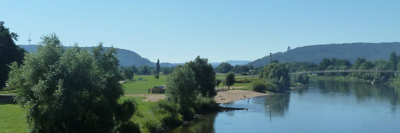 Die Porta Westfalica - Die Weser findet ihren Weg zwischen Wiehengebirge und Wesergebirge