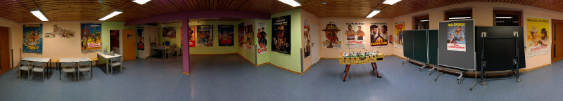 Der zweite Aufenthaltsraum, unsere Plakathalle.