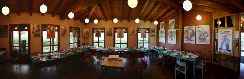 Der Veranstaltungsraum ist vorbereitet