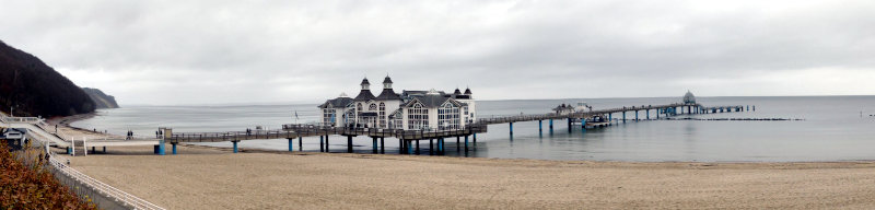 Blick auf die Seebrücke in Sellin