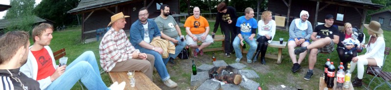 Eine kleine Pause an der Feuerstelle