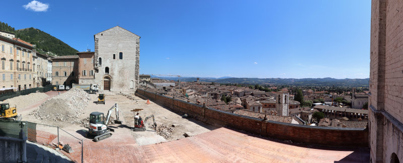 Der Piazza Grande ist leider eine Baustelle