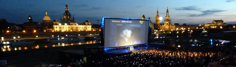 Filmpremiere bei den Filmnächten am Elbufer in Dresden