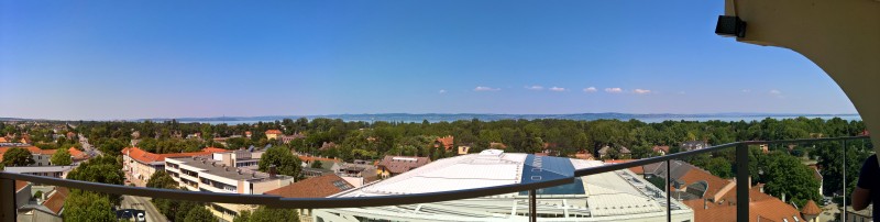 18.07.2017 - Siófok - Blick vom Wasserturm auf den Plattensee