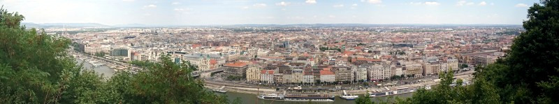 19.07.2017 - Budapest - Blick von der Zitadelle auf die Pestseite der Stadt