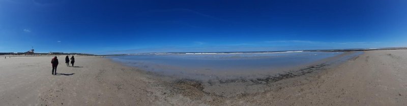 Blick von Strand Wangerooges auf die Nordsee