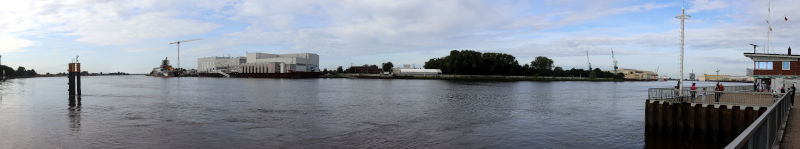 Die Weser in Bremen-Vegesack