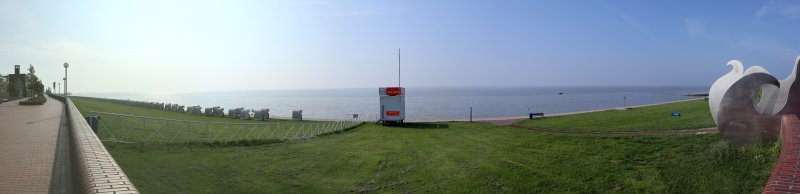Blick über den Südtrand zum Jadebusen
