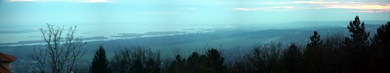 15.12.2014 - Velence - Blick auf den Velencer See bei Sonnenuntergang