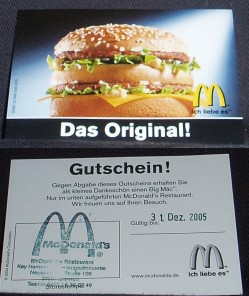 Ich glaub ich brauch nen BigMac