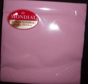 Die rosarote Serviette