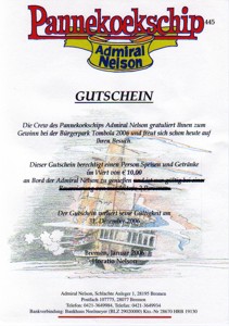 Herr Admiral, ab in Küche!