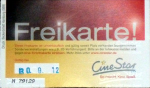 Gibts auch hier im Kino